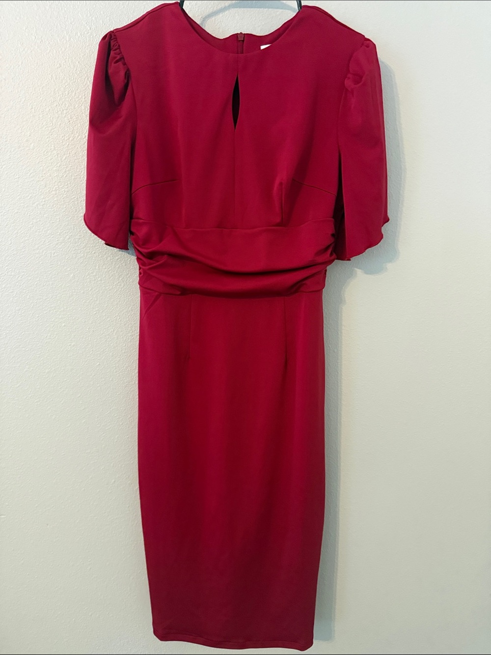 Pinup Style Elegant Red Midi Dress 50’s 60’s mad men style